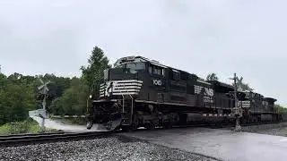 NS #1010 Lead&rsquo;s The NB Intermodal Stack Train Through Spring City, TN 8/13/2025.