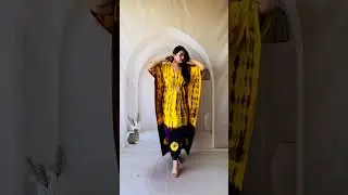 hand black printed kaftan//Rs 660/iniyal boutique