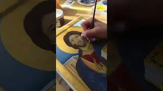 Christ Pantocrator Icon &ndash; Mount Sinai Style #shorts #art #motivation #drawing #jesus