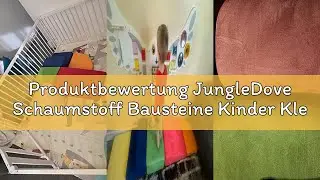 Produktbewertung JungleDove Schaumstoff Bausteine Kinder Klettern: 6 Softbausteine Riesenbausteine S