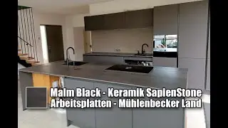 M&uuml;hlenbecker Land Malm Black SapienStone Arbeitsplatten
