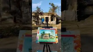 Plein air painting at upper Kulti @sachindasart