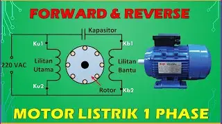 Как сделать 1-фазный электродвигатель вперед-назад