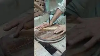 Cutting a Wooden Serving Tray Handle with a Scroll Saw | Manufacturing Movements #shorts