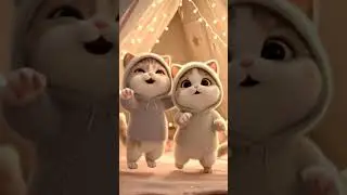 #dancing kitten #cat cartoon🥰