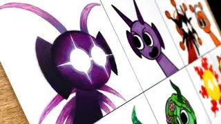 Drawing Sprunki Incredibox Corruption Compilation - Durple, Oren, Vineria, Mr. Sun