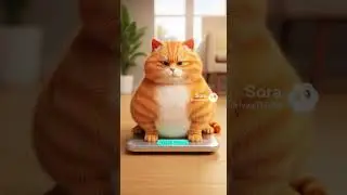 Oh !  This cat is too fat. 😱😂😂😂#CatShorts #搞笑 #youtubeshorts