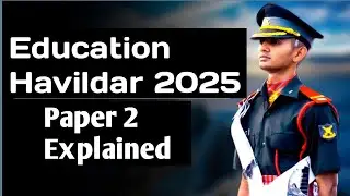 Paper 2 Syllabus & Exam Pattern | Indian Army Havildar Education 2025