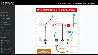 Draw Your Flag Football Plays On An IFAF Olympic Sized Field With FirstDown PlayBook