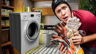 COMO É A MINHA ROTINA DE LAVAR AS LUVAS DE GOLEIRO!