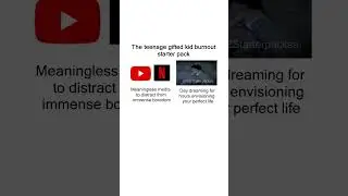The teenage gifted kid burnout starter pack meme #Memes