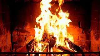🔥 Fireplace 4K UHD! Fireplace with Crackling Fire Sounds. Fireplace Ambience