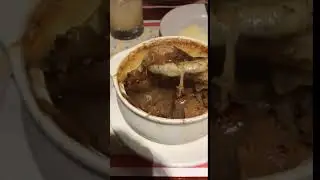French onion soup at Les Chefs de France in Epcot