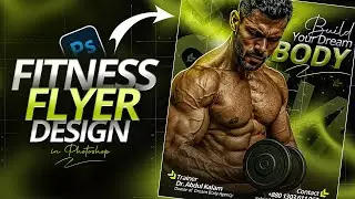 Fitness Poster Design in Photoshop | Social Media Post Design | Flyer Design