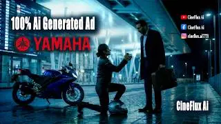 100 % Ai Ad  | Yamaha R15 - Ai ad concept I CineFlux Ai