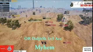 OR DaljitSk 1v3 Ace vs MyM | Brawl Iconic's Legendary Nade