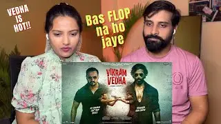 Vikram Vedha Official Trailer REACTION + Review | Hrithik Roshan, Saif Ali Khan |funkie couple vlog
