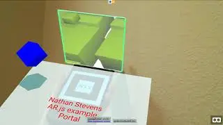 AR.js / A-Frame: 3D Image Portal, Real-time Shadows, Lighting, Custom AR Marker, 3D Sound