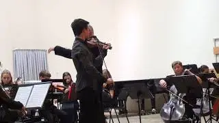 Й. Гайдн -  Конц. для скр. с орк , соль мажор(1 часть) -  Роман Погосян, симф. орк. муз.шк. Й.Гайдна