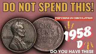 1958 d -1959 d Top Most Valuable Wheat Penny  Coins! That Could Make You a Millionaire!