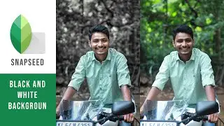 Snapseed photo editing Tutorial [black and white background]