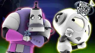 Spooky Junk Yard Planet Scare! 😱 | Rob the Robot | Kids Educational Cartoons