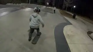 Newnan skate park nighttime skating