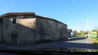 Kras in Autumn - driving Mercedes-Benz C-class (S205) from Senožeče towards Kobjeglava