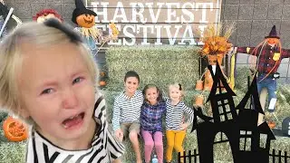 Her FIRST HAUNTED HOUSE Experience! / Did She Survive? / Harvest Festival Fun and Games