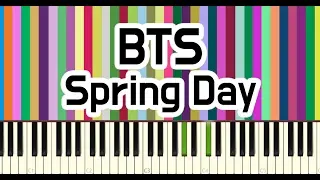 BTS(방탄소년단) - 봄날(Spring Day)piano cover