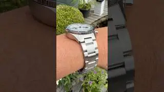 BEST Hanhart ever? 415 ES Panda Steel Strap on 17cm wrist #watches #watchdavid #hanhart