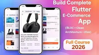 Flutter E-Commerce App Tutorial (BLoC + Hive + Clean Architecture) | Part 1 Home UI