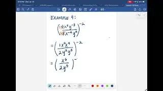 Exponents:  Simplifying Expressions by Combining Rules 2