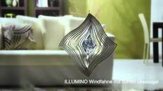 ILLUMINO Windfahne mit 50mm Kugel