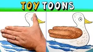 HOW TO DRAW ANIMALS WITH YOUR HAND - ToyToons