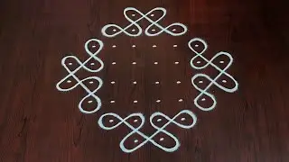 8&times;2dots melikala muggulu|easy rangoli|daily chukkala muggulu||sikku,kambhi,neli kolams|#Nice Rangoli