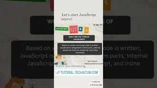 JavaScript interview question | Daily updates | Call 9015041412