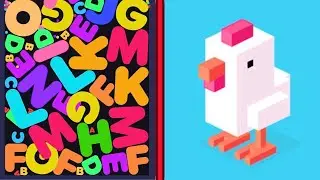 I Like ABC Alphabet Merge Puzzle Words VS Crossy Road 🐓 Gameplay