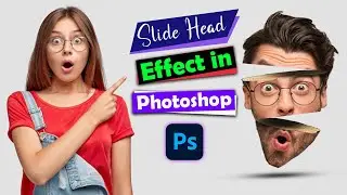 Slide Head Effect in Photoshop Tutorial |Photoshop Tutorial: Beginner Face Slide Effect  2024