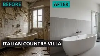 Реконструкция итальянской загородной виллы. Фотографии до и после.