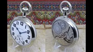 Serviced 1929 Grade 992 Salesman 16 Size Hamilton Railroad Pocket Watch