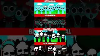 Incredibox Sprunki Sky Normal VS Horror VS Black Normal VS Horror *MIX VERSION*