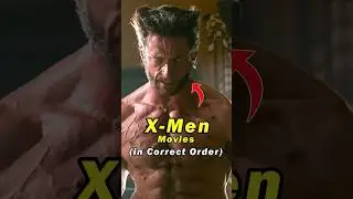 X-Men Movies in Correct Order ✅ #shorts #xmen #deadpool