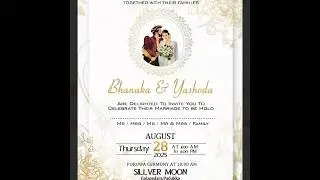 Wedding Card Design💍 #graphicdesign  #photoshop #weddingcards #viralvideo #invitation