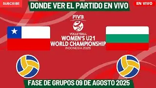 🏐Chile vs Bulgaria🏐D&oacute;nde Ver El Partido EN VIVO|Mundial de Volleyball Femenino U21 2025
