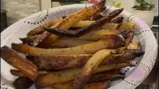 Homemade french fries in the air fryer