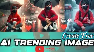 How To Create Alone Trending Image With Cat 🥰❣️|| Apne Name se Ai Trending Image Kaise Banaye