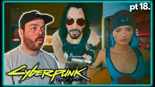 Stealing A GUITAR With Johnny and Escaping Off A Skyscraper! |Cyberpunk 2077| FIRST PLAYTHROUGH Hard