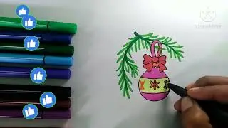 How to Draw a Christmas Ornament Step by Step  Easy Holiday Drawing for Kids