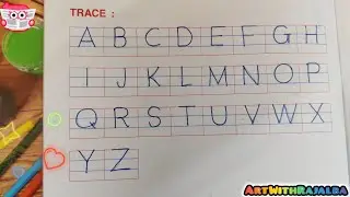 Trace ABCD|ABCD Tracing Worksheet | Learn Capital Alphabets A to Z | Handwriting Practice for Kids